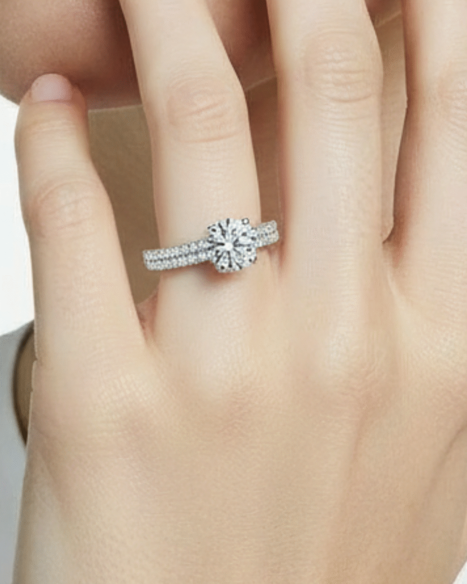 Celestia Silver Duo Stone