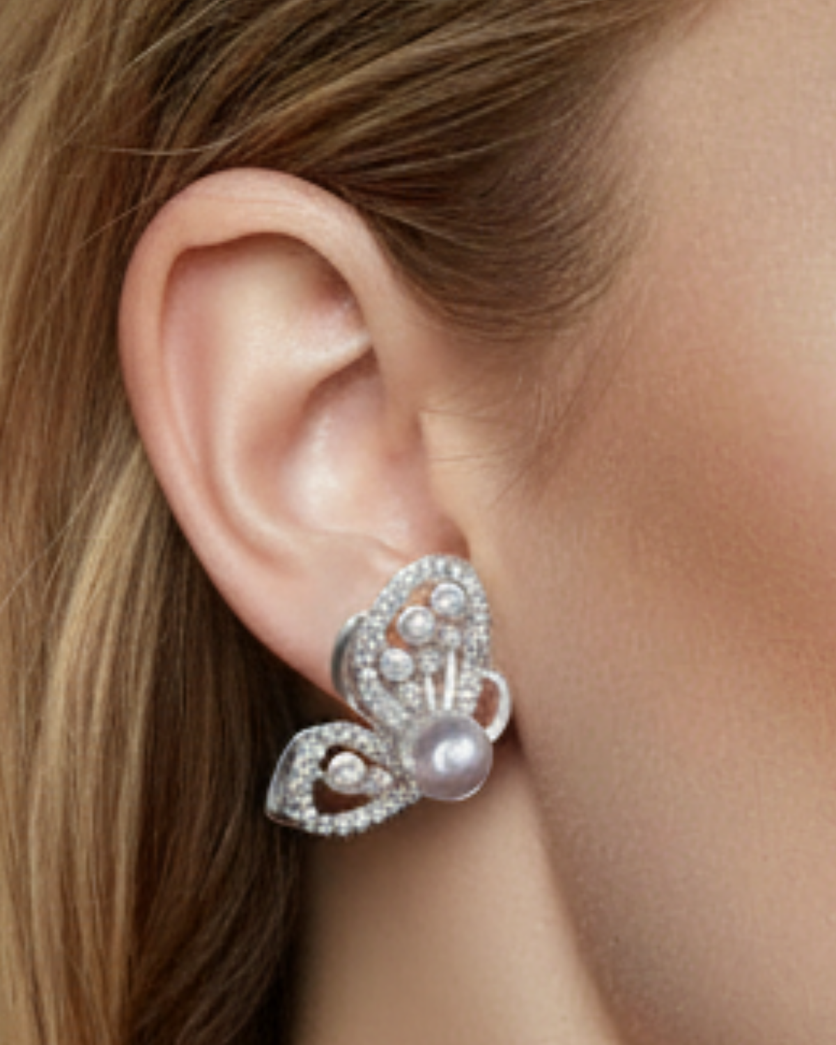 Avelyn Silver Pearl Butterfly